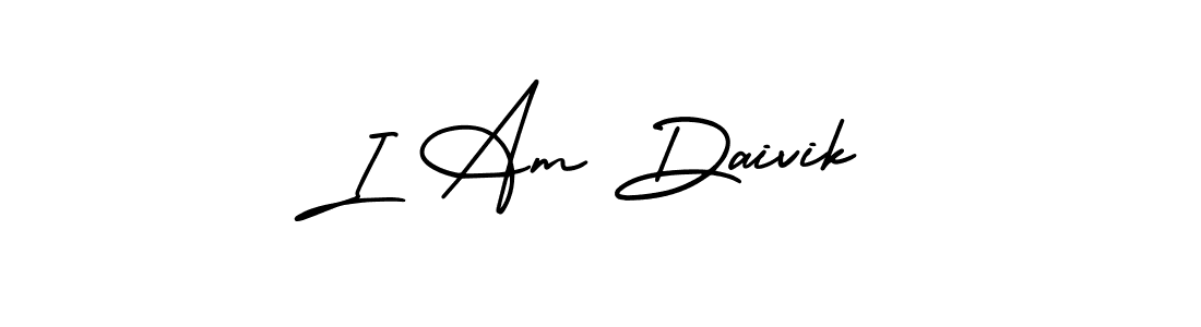 Similarly AmerikaSignatureDemo-Regular is the best handwritten signature design. Signature creator online .You can use it as an online autograph creator for name I Am Daivik. I Am Daivik signature style 3 images and pictures png