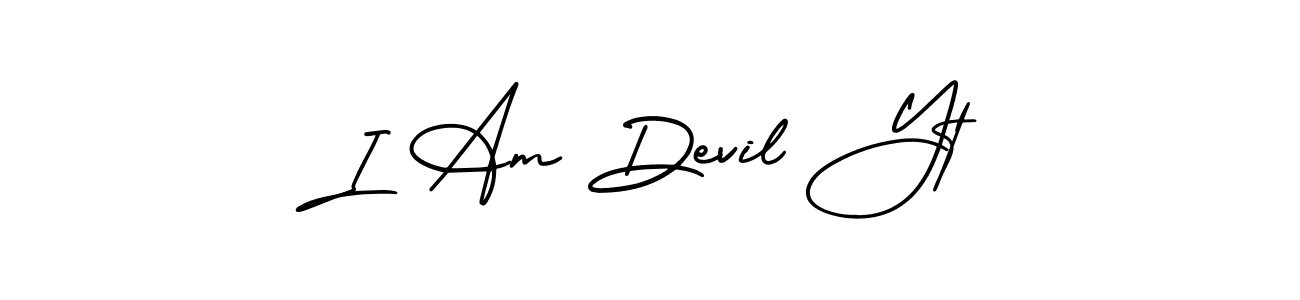 How to Draw I Am Devil Yt signature style? AmerikaSignatureDemo-Regular is a latest design signature styles for name I Am Devil Yt. I Am Devil Yt signature style 3 images and pictures png