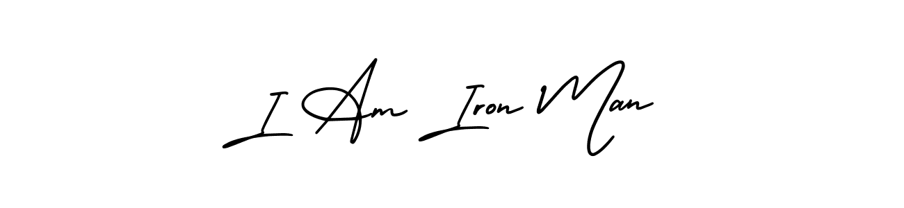 Design your own signature with our free online signature maker. With this signature software, you can create a handwritten (AmerikaSignatureDemo-Regular) signature for name I Am Iron Man. I Am Iron Man signature style 3 images and pictures png