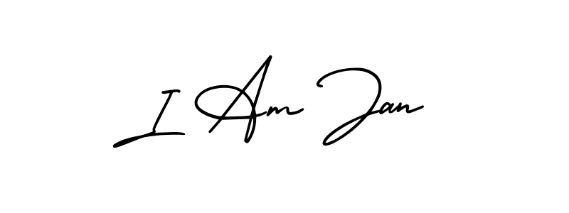 It looks lik you need a new signature style for name I Am Jan. Design unique handwritten (AmerikaSignatureDemo-Regular) signature with our free signature maker in just a few clicks. I Am Jan signature style 3 images and pictures png