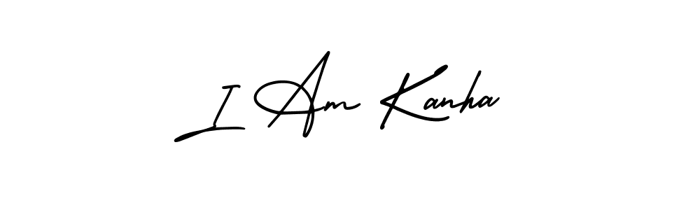 Create a beautiful signature design for name I Am Kanha. With this signature (AmerikaSignatureDemo-Regular) fonts, you can make a handwritten signature for free. I Am Kanha signature style 3 images and pictures png