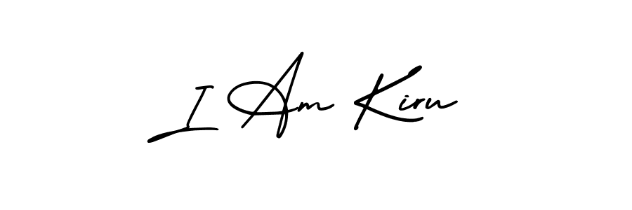 Similarly AmerikaSignatureDemo-Regular is the best handwritten signature design. Signature creator online .You can use it as an online autograph creator for name I Am Kiru. I Am Kiru signature style 3 images and pictures png