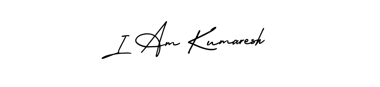 Design your own signature with our free online signature maker. With this signature software, you can create a handwritten (AmerikaSignatureDemo-Regular) signature for name I Am Kumaresh. I Am Kumaresh signature style 3 images and pictures png