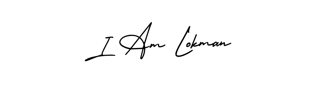 Design your own signature with our free online signature maker. With this signature software, you can create a handwritten (AmerikaSignatureDemo-Regular) signature for name I Am Lokman. I Am Lokman signature style 3 images and pictures png