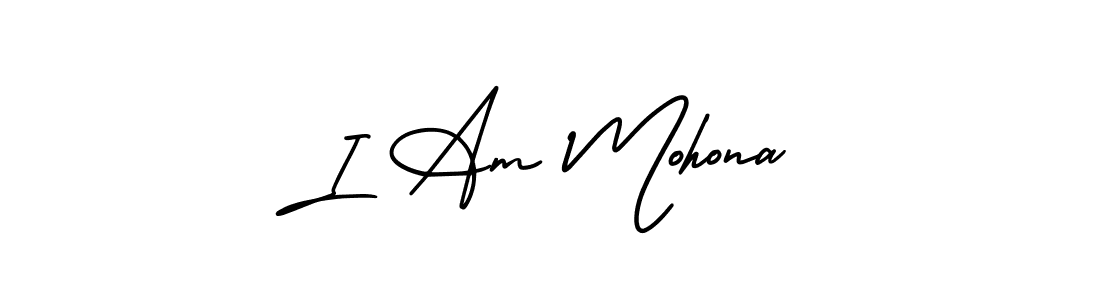 Here are the top 10 professional signature styles for the name I Am Mohona. These are the best autograph styles you can use for your name. I Am Mohona signature style 3 images and pictures png