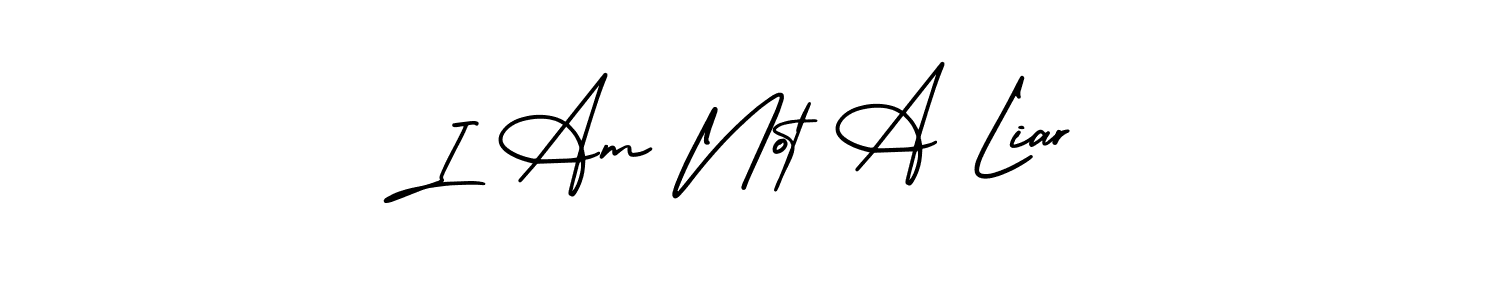 How to make I Am Not A Liar name signature. Use AmerikaSignatureDemo-Regular style for creating short signs online. This is the latest handwritten sign. I Am Not A Liar signature style 3 images and pictures png