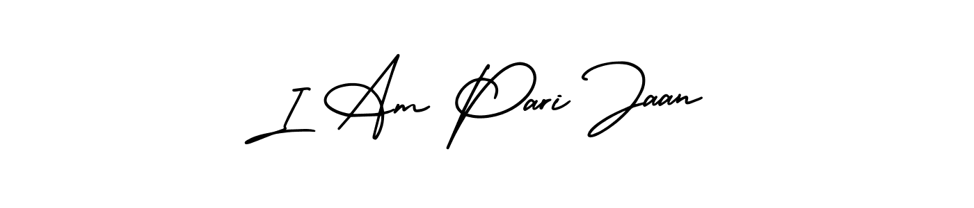 Make a short I Am Pari Jaan signature style. Manage your documents anywhere anytime using AmerikaSignatureDemo-Regular. Create and add eSignatures, submit forms, share and send files easily. I Am Pari Jaan signature style 3 images and pictures png