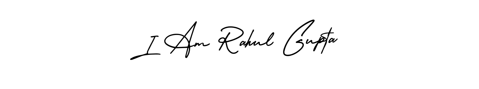 How to make I Am Rahul Gupta name signature. Use AmerikaSignatureDemo-Regular style for creating short signs online. This is the latest handwritten sign. I Am Rahul Gupta signature style 3 images and pictures png