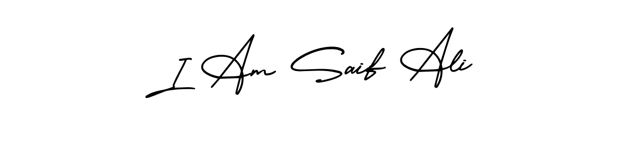 How to make I Am Saif Ali signature? AmerikaSignatureDemo-Regular is a professional autograph style. Create handwritten signature for I Am Saif Ali name. I Am Saif Ali signature style 3 images and pictures png