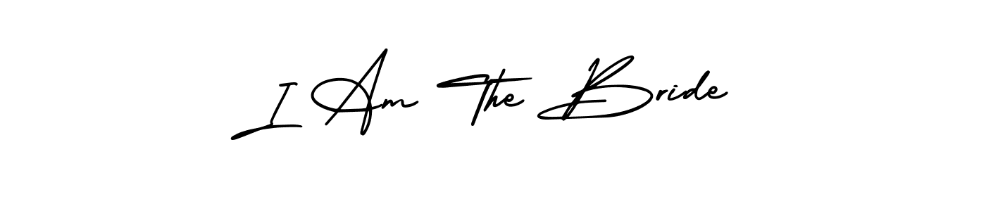 You should practise on your own different ways (AmerikaSignatureDemo-Regular) to write your name (I Am The Bride) in signature. don't let someone else do it for you. I Am The Bride signature style 3 images and pictures png