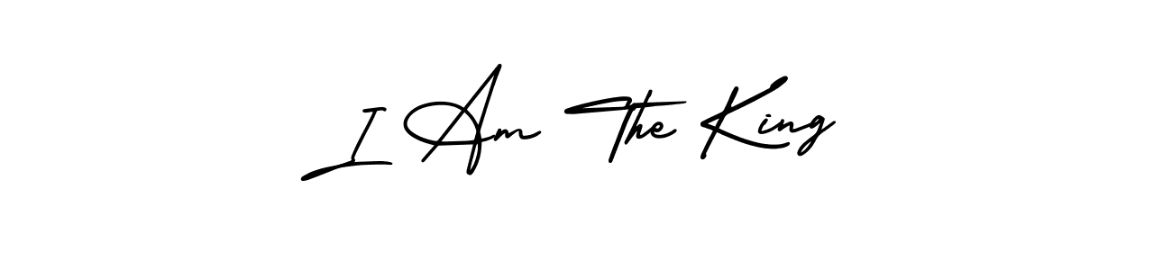 I Am The King stylish signature style. Best Handwritten Sign (AmerikaSignatureDemo-Regular) for my name. Handwritten Signature Collection Ideas for my name I Am The King. I Am The King signature style 3 images and pictures png