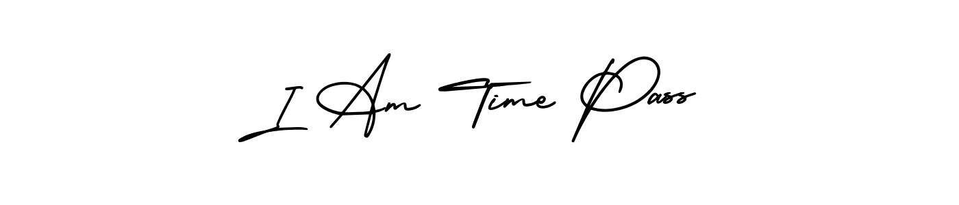 How to Draw I Am Time Pass signature style? AmerikaSignatureDemo-Regular is a latest design signature styles for name I Am Time Pass. I Am Time Pass signature style 3 images and pictures png