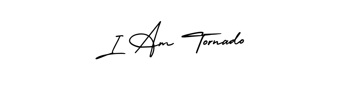 It looks lik you need a new signature style for name I Am Tornado. Design unique handwritten (AmerikaSignatureDemo-Regular) signature with our free signature maker in just a few clicks. I Am Tornado signature style 3 images and pictures png