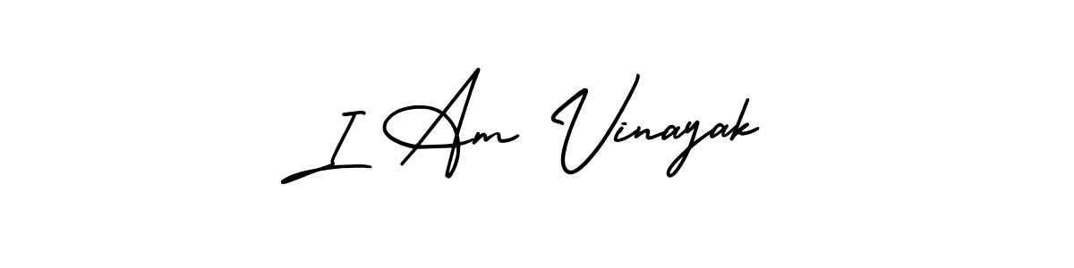 Make a beautiful signature design for name I Am Vinayak. With this signature (AmerikaSignatureDemo-Regular) style, you can create a handwritten signature for free. I Am Vinayak signature style 3 images and pictures png