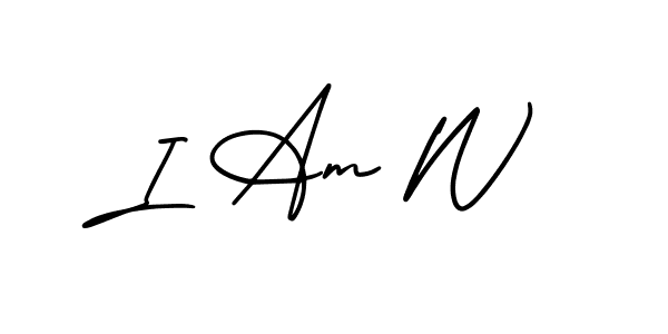 How to Draw I Am W signature style? AmerikaSignatureDemo-Regular is a latest design signature styles for name I Am W. I Am W signature style 3 images and pictures png