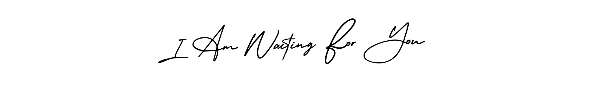 Make a beautiful signature design for name I Am Waiting For You. With this signature (AmerikaSignatureDemo-Regular) style, you can create a handwritten signature for free. I Am Waiting For You signature style 3 images and pictures png