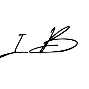 How to make I B signature? AmerikaSignatureDemo-Regular is a professional autograph style. Create handwritten signature for I B name. I B signature style 3 images and pictures png