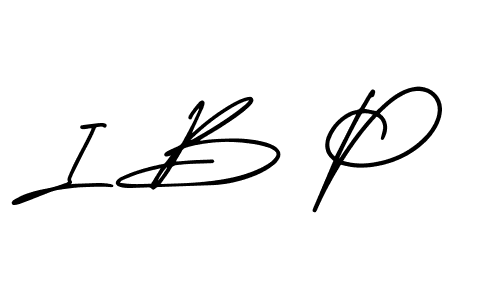 Use a signature maker to create a handwritten signature online. With this signature software, you can design (AmerikaSignatureDemo-Regular) your own signature for name I B P. I B P signature style 3 images and pictures png