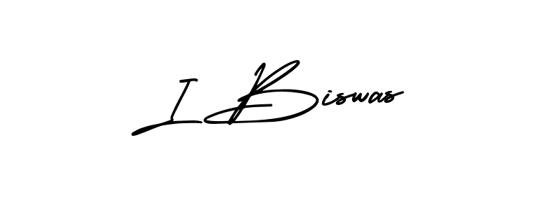 Make a beautiful signature design for name I Biswas. Use this online signature maker to create a handwritten signature for free. I Biswas signature style 3 images and pictures png