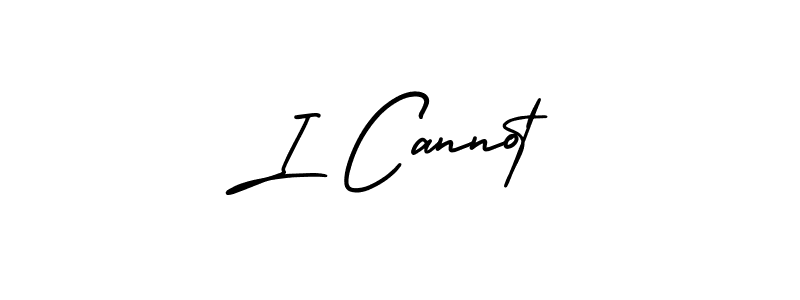 Use a signature maker to create a handwritten signature online. With this signature software, you can design (AmerikaSignatureDemo-Regular) your own signature for name I Cannot. I Cannot signature style 3 images and pictures png