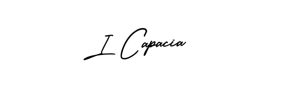 Make a short I Capacia signature style. Manage your documents anywhere anytime using AmerikaSignatureDemo-Regular. Create and add eSignatures, submit forms, share and send files easily. I Capacia signature style 3 images and pictures png