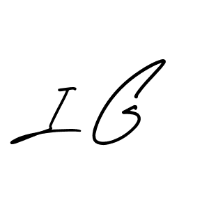 I G stylish signature style. Best Handwritten Sign (AmerikaSignatureDemo-Regular) for my name. Handwritten Signature Collection Ideas for my name I G. I G signature style 3 images and pictures png