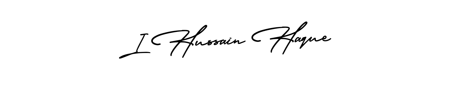 Make a beautiful signature design for name I Hussain Haque. Use this online signature maker to create a handwritten signature for free. I Hussain Haque signature style 3 images and pictures png