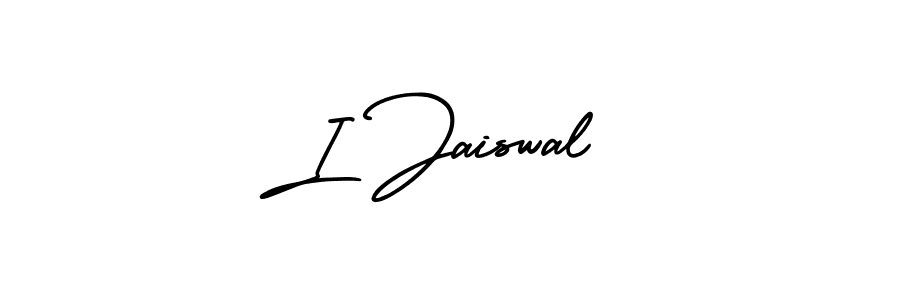 Also You can easily find your signature by using the search form. We will create I Jaiswal name handwritten signature images for you free of cost using AmerikaSignatureDemo-Regular sign style. I Jaiswal signature style 3 images and pictures png