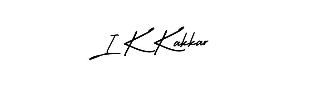 You should practise on your own different ways (AmerikaSignatureDemo-Regular) to write your name (I K Kakkar) in signature. don't let someone else do it for you. I K Kakkar signature style 3 images and pictures png