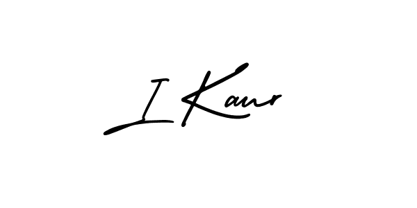 How to Draw I Kaur signature style? AmerikaSignatureDemo-Regular is a latest design signature styles for name I Kaur. I Kaur signature style 3 images and pictures png