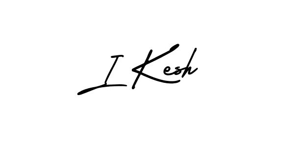 How to Draw I Kesh signature style? AmerikaSignatureDemo-Regular is a latest design signature styles for name I Kesh. I Kesh signature style 3 images and pictures png