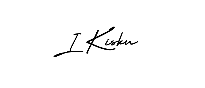 How to Draw I Kisku signature style? AmerikaSignatureDemo-Regular is a latest design signature styles for name I Kisku. I Kisku signature style 3 images and pictures png
