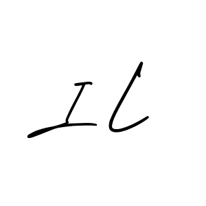 You should practise on your own different ways (AmerikaSignatureDemo-Regular) to write your name (I L) in signature. don't let someone else do it for you. I L signature style 3 images and pictures png