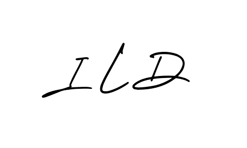 I L D stylish signature style. Best Handwritten Sign (AmerikaSignatureDemo-Regular) for my name. Handwritten Signature Collection Ideas for my name I L D. I L D signature style 3 images and pictures png