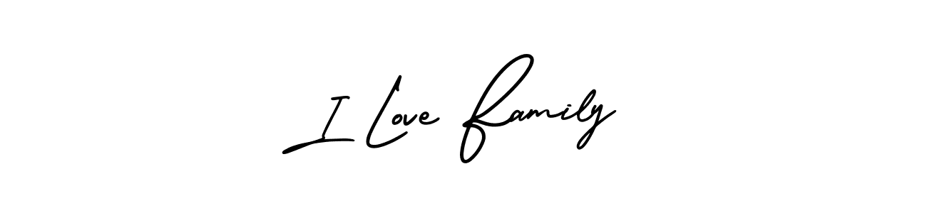 Check out images of Autograph of I Love Family name. Actor I Love Family Signature Style. AmerikaSignatureDemo-Regular is a professional sign style online. I Love Family signature style 3 images and pictures png