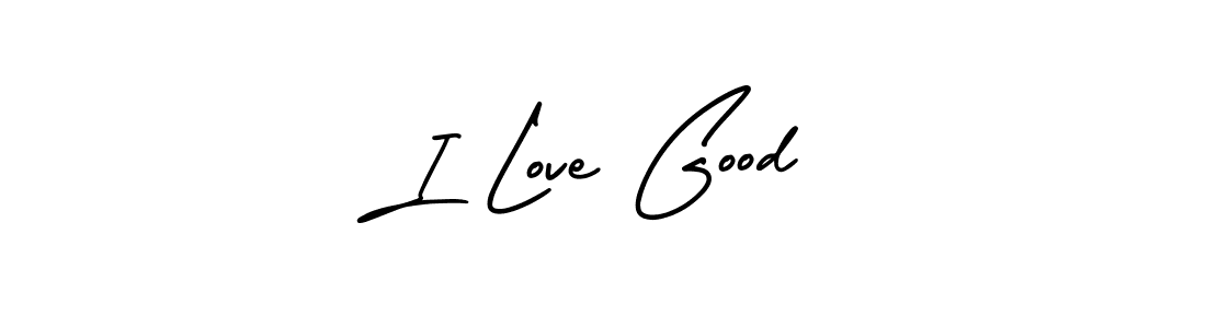 Design your own signature with our free online signature maker. With this signature software, you can create a handwritten (AmerikaSignatureDemo-Regular) signature for name I Love Good. I Love Good signature style 3 images and pictures png