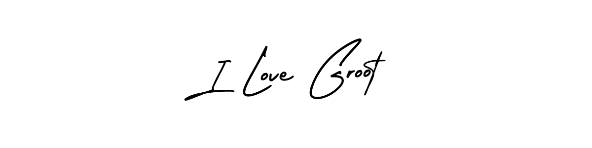 Similarly AmerikaSignatureDemo-Regular is the best handwritten signature design. Signature creator online .You can use it as an online autograph creator for name I Love Groot. I Love Groot signature style 3 images and pictures png