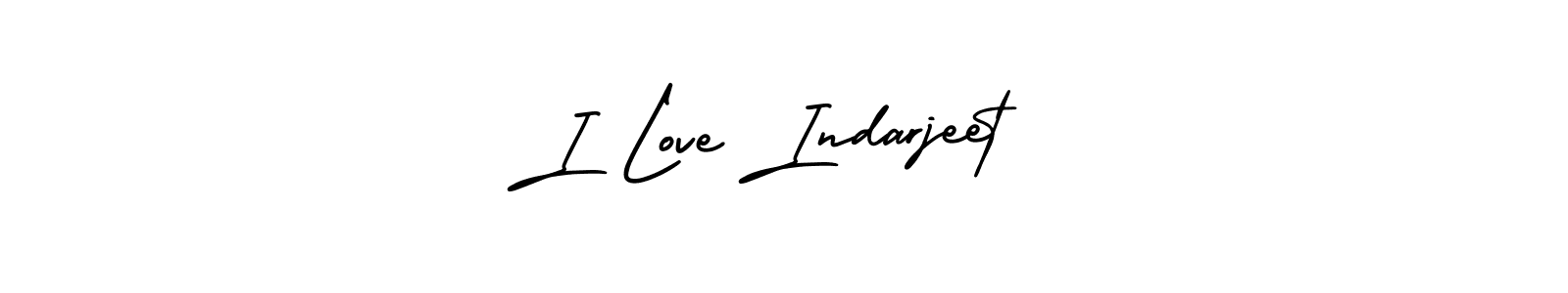 AmerikaSignatureDemo-Regular is a professional signature style that is perfect for those who want to add a touch of class to their signature. It is also a great choice for those who want to make their signature more unique. Get I Love Indarjeet name to fancy signature for free. I Love Indarjeet signature style 3 images and pictures png