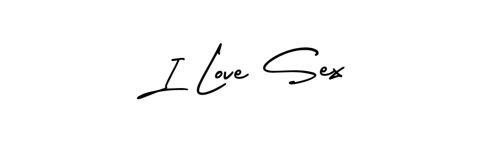 I Love Sex stylish signature style. Best Handwritten Sign (AmerikaSignatureDemo-Regular) for my name. Handwritten Signature Collection Ideas for my name I Love Sex. I Love Sex signature style 3 images and pictures png