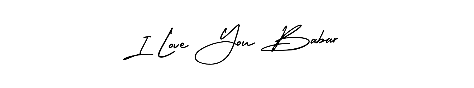Best and Professional Signature Style for I Love You Babar. AmerikaSignatureDemo-Regular Best Signature Style Collection. I Love You Babar signature style 3 images and pictures png