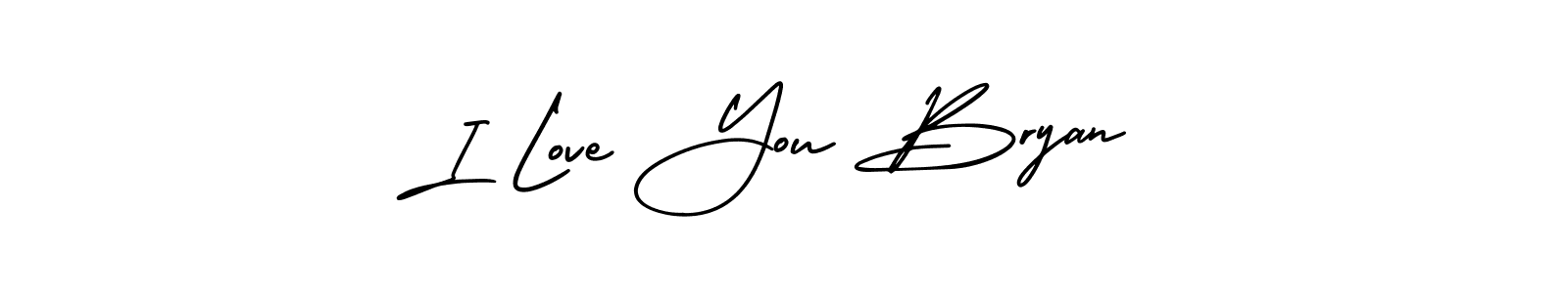 How to make I Love You Bryan signature? AmerikaSignatureDemo-Regular is a professional autograph style. Create handwritten signature for I Love You Bryan name. I Love You Bryan signature style 3 images and pictures png