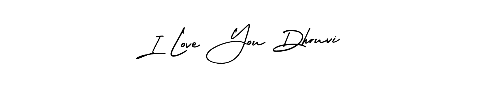 Create a beautiful signature design for name I Love You Dhruvi. With this signature (AmerikaSignatureDemo-Regular) fonts, you can make a handwritten signature for free. I Love You Dhruvi signature style 3 images and pictures png