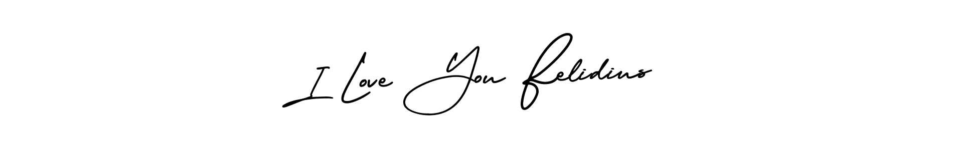 Once you've used our free online signature maker to create your best signature AmerikaSignatureDemo-Regular style, it's time to enjoy all of the benefits that I Love You Felidius name signing documents. I Love You Felidius signature style 3 images and pictures png