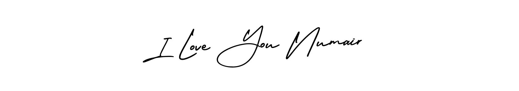 How to make I Love You Numair signature? AmerikaSignatureDemo-Regular is a professional autograph style. Create handwritten signature for I Love You Numair name. I Love You Numair signature style 3 images and pictures png