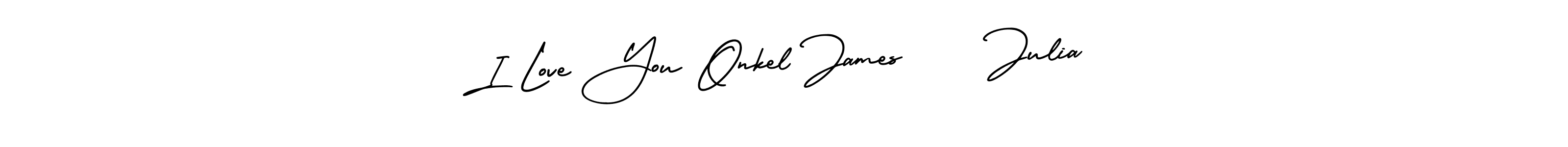 Also we have I Love You Onkel James     Julia name is the best signature style. Create professional handwritten signature collection using AmerikaSignatureDemo-Regular autograph style. I Love You Onkel James     Julia signature style 3 images and pictures png