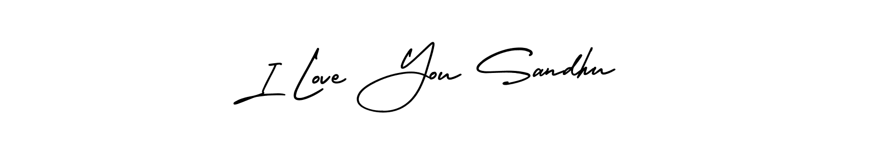 How to Draw I Love You Sandhu signature style? AmerikaSignatureDemo-Regular is a latest design signature styles for name I Love You Sandhu. I Love You Sandhu signature style 3 images and pictures png