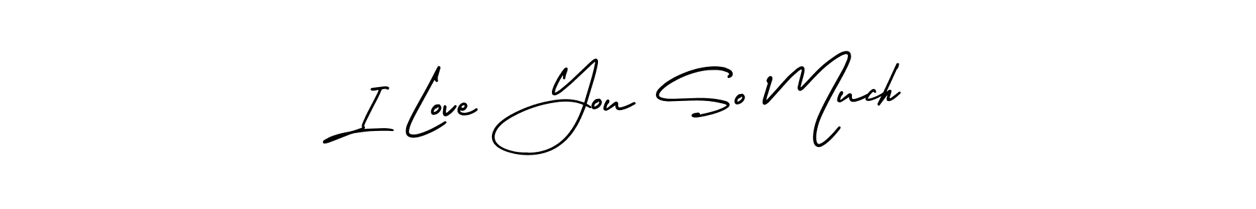 This is the best signature style for the I Love You So Much name. Also you like these signature font (AmerikaSignatureDemo-Regular). Mix name signature. I Love You So Much signature style 3 images and pictures png