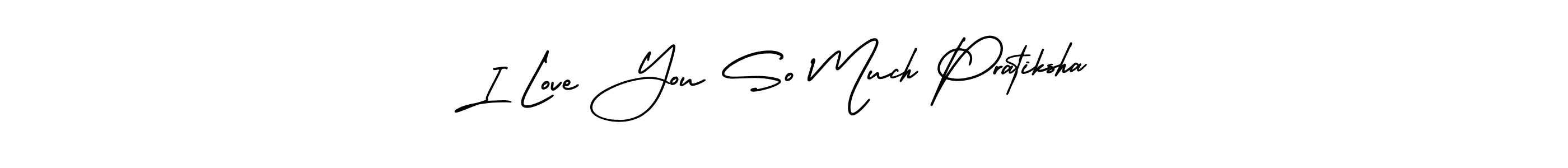 Create a beautiful signature design for name I Love You So Much Pratiksha. With this signature (AmerikaSignatureDemo-Regular) fonts, you can make a handwritten signature for free. I Love You So Much Pratiksha signature style 3 images and pictures png