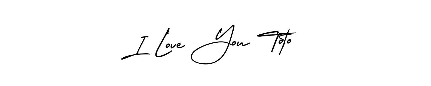 Design your own signature with our free online signature maker. With this signature software, you can create a handwritten (AmerikaSignatureDemo-Regular) signature for name I Love You Toto. I Love You Toto signature style 3 images and pictures png