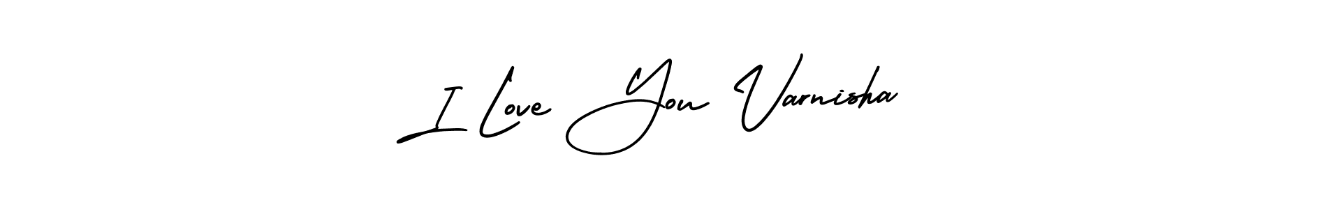 How to make I Love You Varnisha name signature. Use AmerikaSignatureDemo-Regular style for creating short signs online. This is the latest handwritten sign. I Love You Varnisha signature style 3 images and pictures png